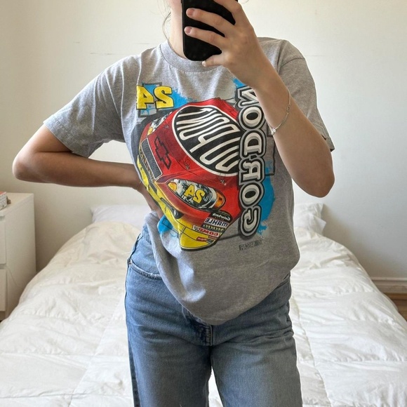 Y2k grey vintage NASCAR racing tee - Picture 5 of 8